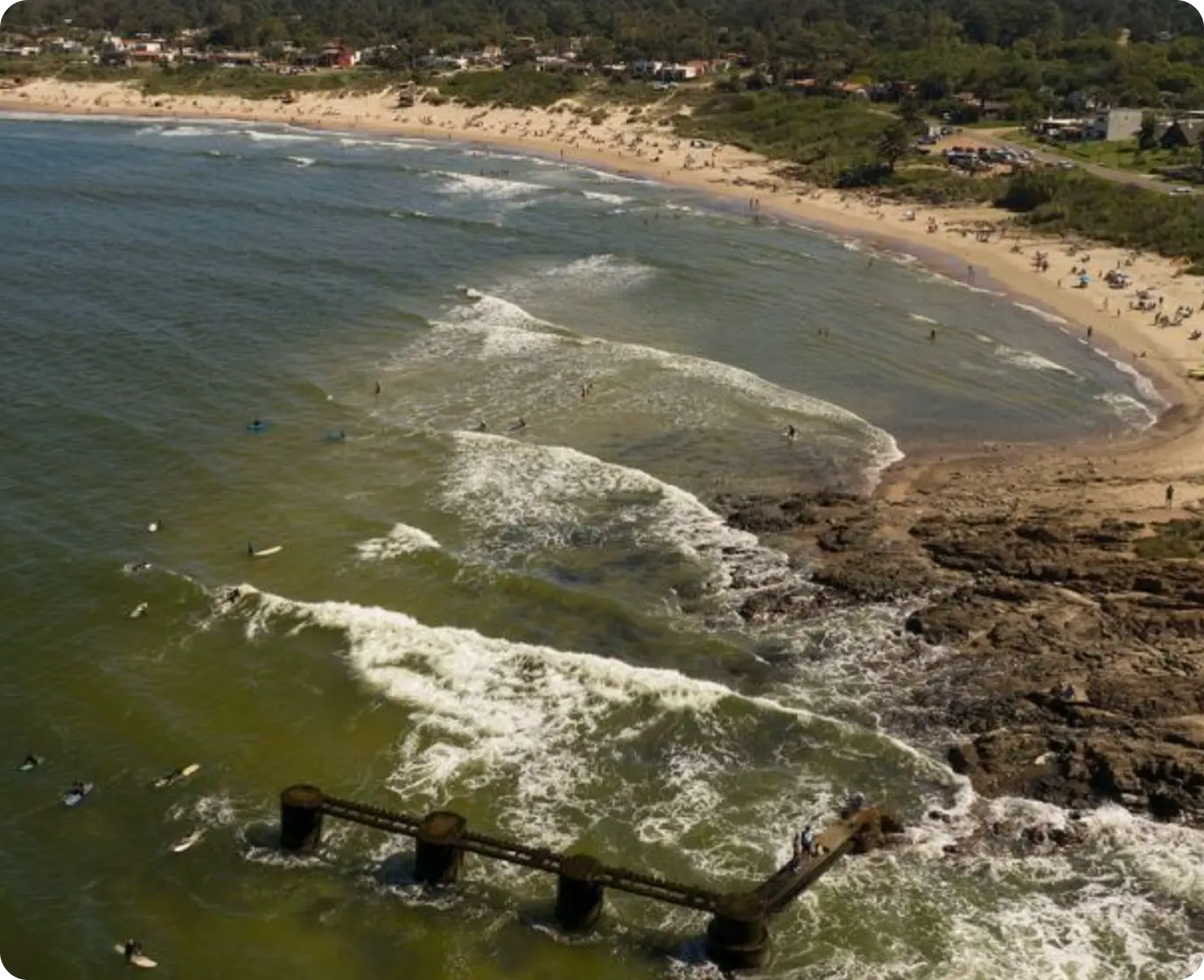 Canelones Coast information system map.