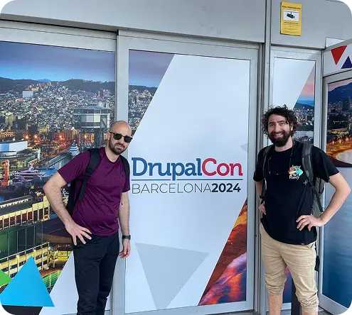 DigitalProjex Co-founders at DrupalCon Barcelona